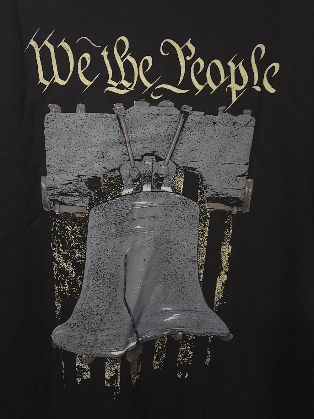 We The People Black Graphic Short Sleeve Tee